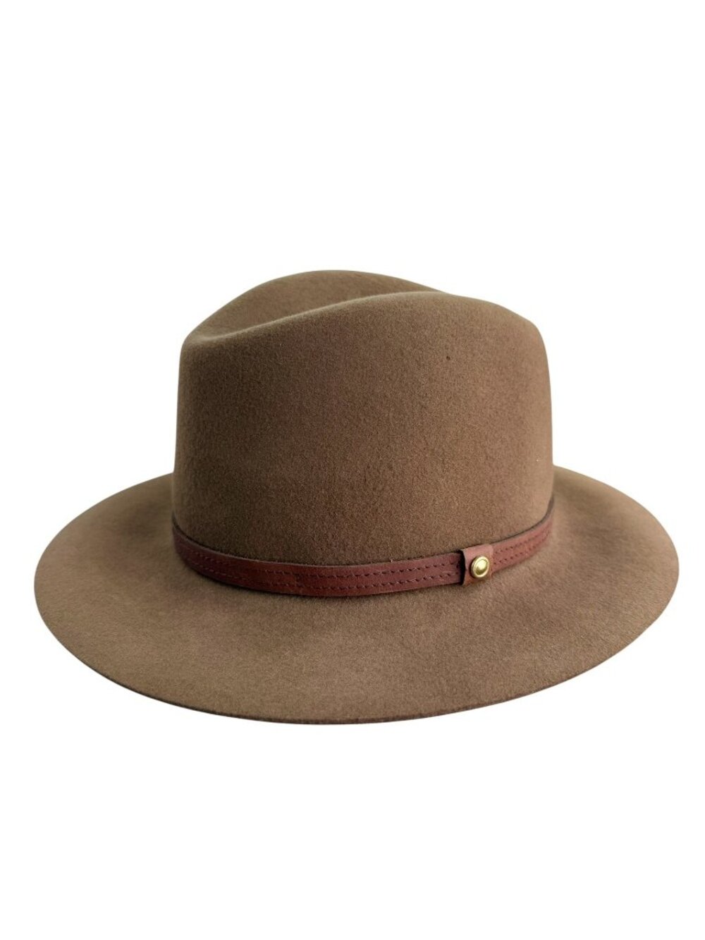 RAG & BONE Felted Wool Fedora Brown Hat Size Medium Indie Sleaze Boho Hipster